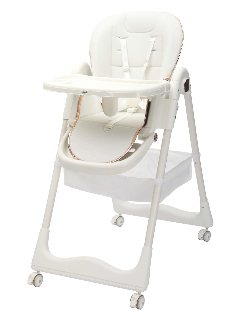 Sediolone Pappa Leonie Nest Bianco + Bavaglino, Scodella e Posate in Silicone OMAGGIO