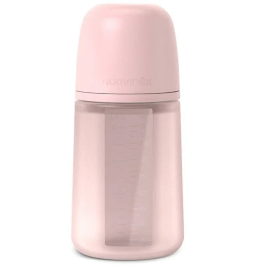 Biberon Color Essence Suavinex in Silicone 240 Ml Acqua di Rosa