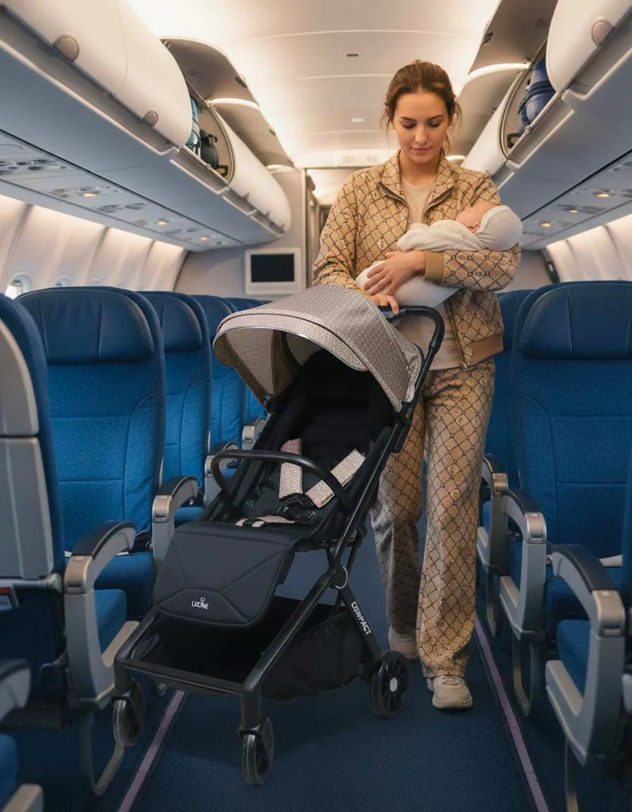 Passeggino Leggero Leonie Compact con Borsa, Bagaglio a Mano in Aereo, Vari Colori