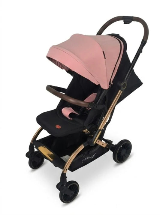 Passeggino Leonie Turn 360 Fronte Mamma e Fronte Strada con Coprigambe, Zaino e Zanzar rosaiera Vari Colori Omologato 0/22kg