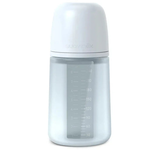 Biberon Color Essence Suavinex in Silicone 240 Ml Azzurro