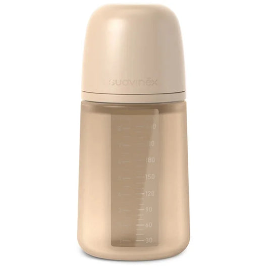 Biberon Color Essence Suavinex in Silicone 240Ml Nocciola