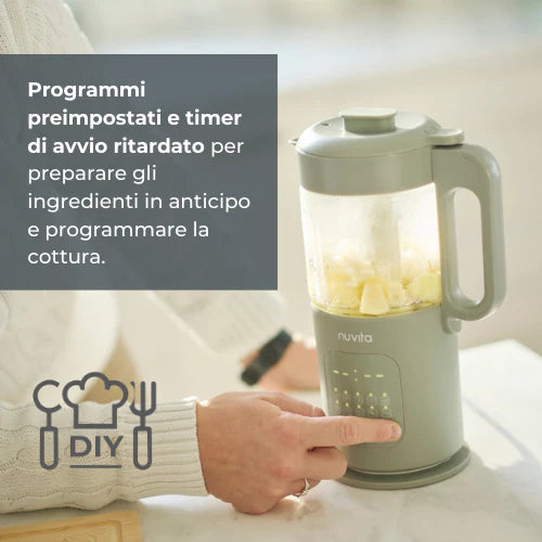 Nuvita Cuocipappa multifunzione 7 in 1 Magic Pappa con Ricettario Nuvita Chef - 1967