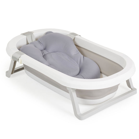 Set da bagno con vasca pieghevole Palma grigio