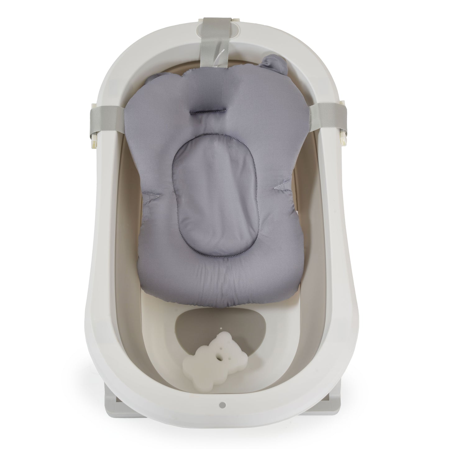 Set da bagno con vasca pieghevole Palma grigio