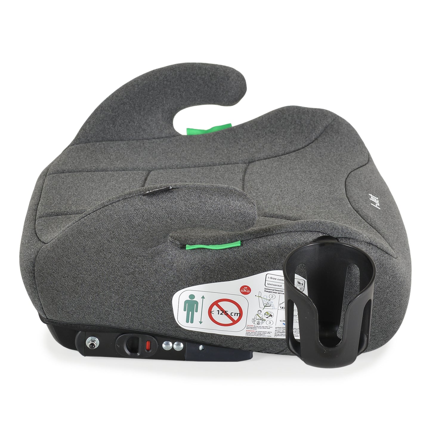 Moni Seggiolino Auto I-Jet Isofix 125-150cm Grigio