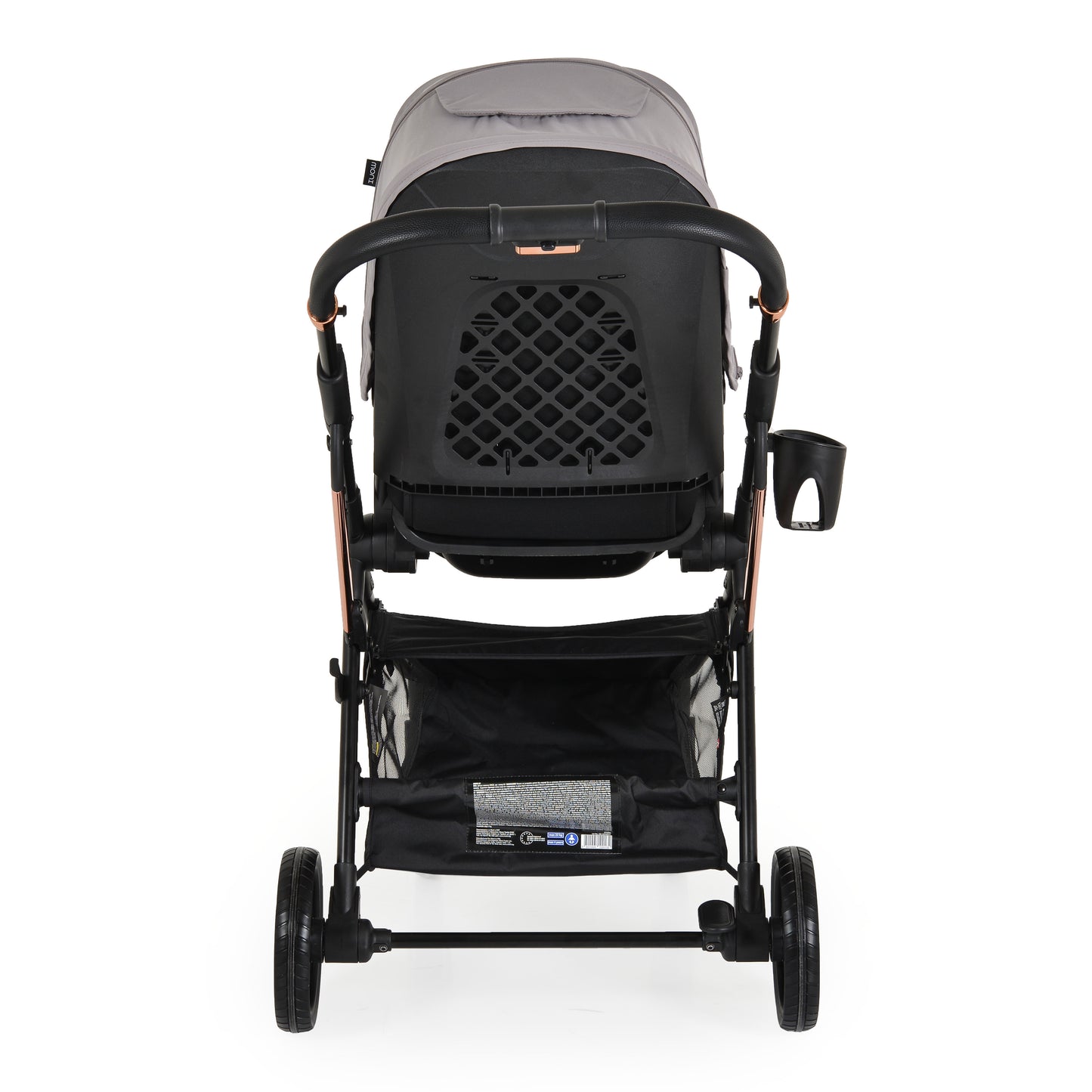 Passeggino Moni Bingo 360 Fronte Mamma e Fronte Strada con Coprigambe e Borsa Coordinata Grigio 0/22kg