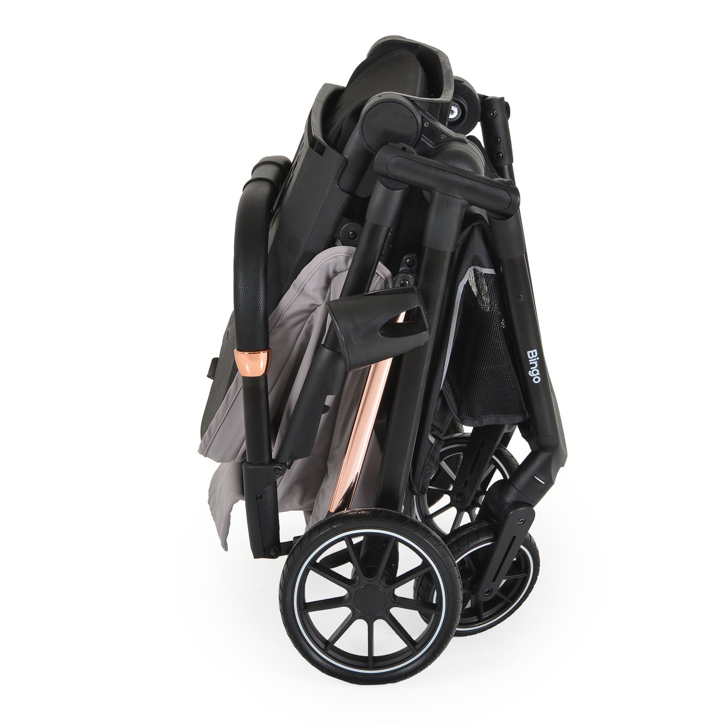 Passeggino Moni Bingo 360 Fronte Mamma e Fronte Strada con Coprigambe e Borsa Coordinata Grigio 0/22kg