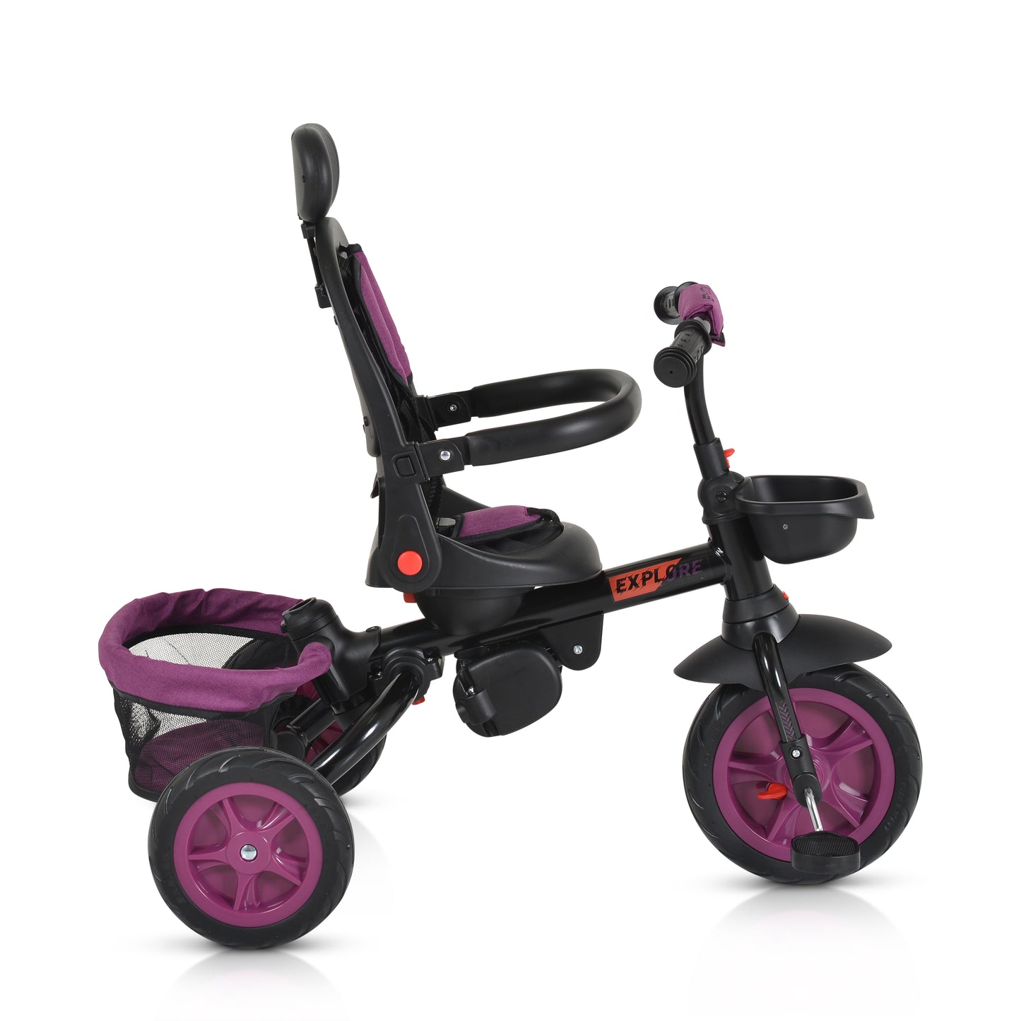 Triciclo Byox Explore Fronte Mamma/Fronte Strada Viola