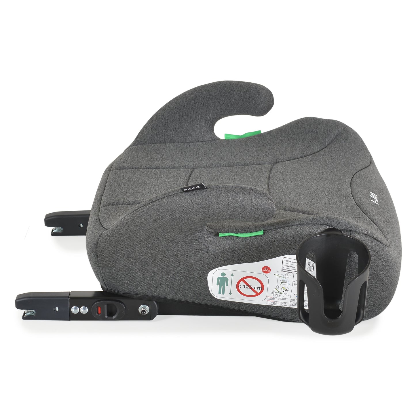 Moni Seggiolino Auto I-Jet Isofix 125-150cm Grigio