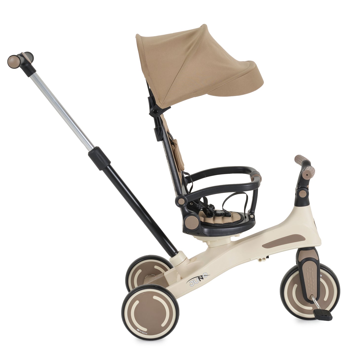 Triciclo Fronte Mamma/Fronte Strada Juno marrone