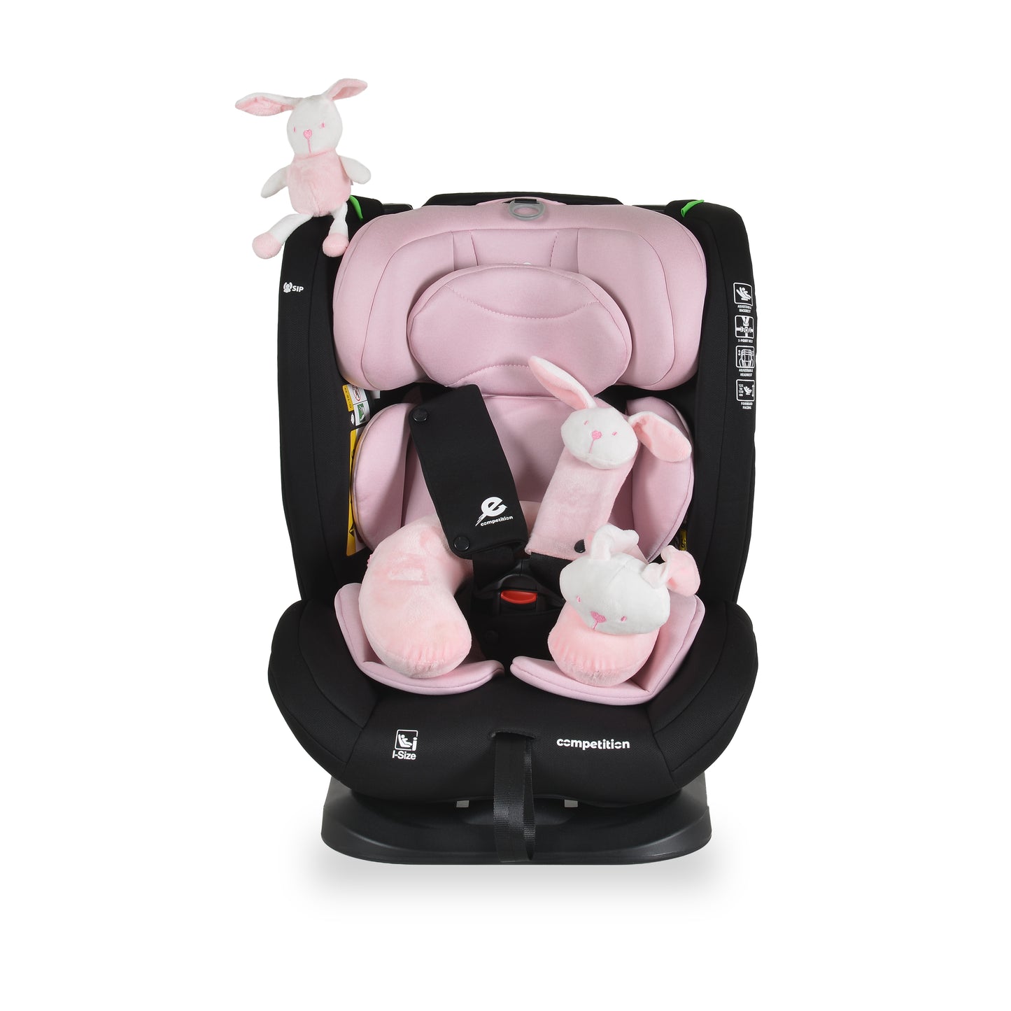 SEGGIOLINO AUTO COMPETITION 40-150 CM BABY PINK