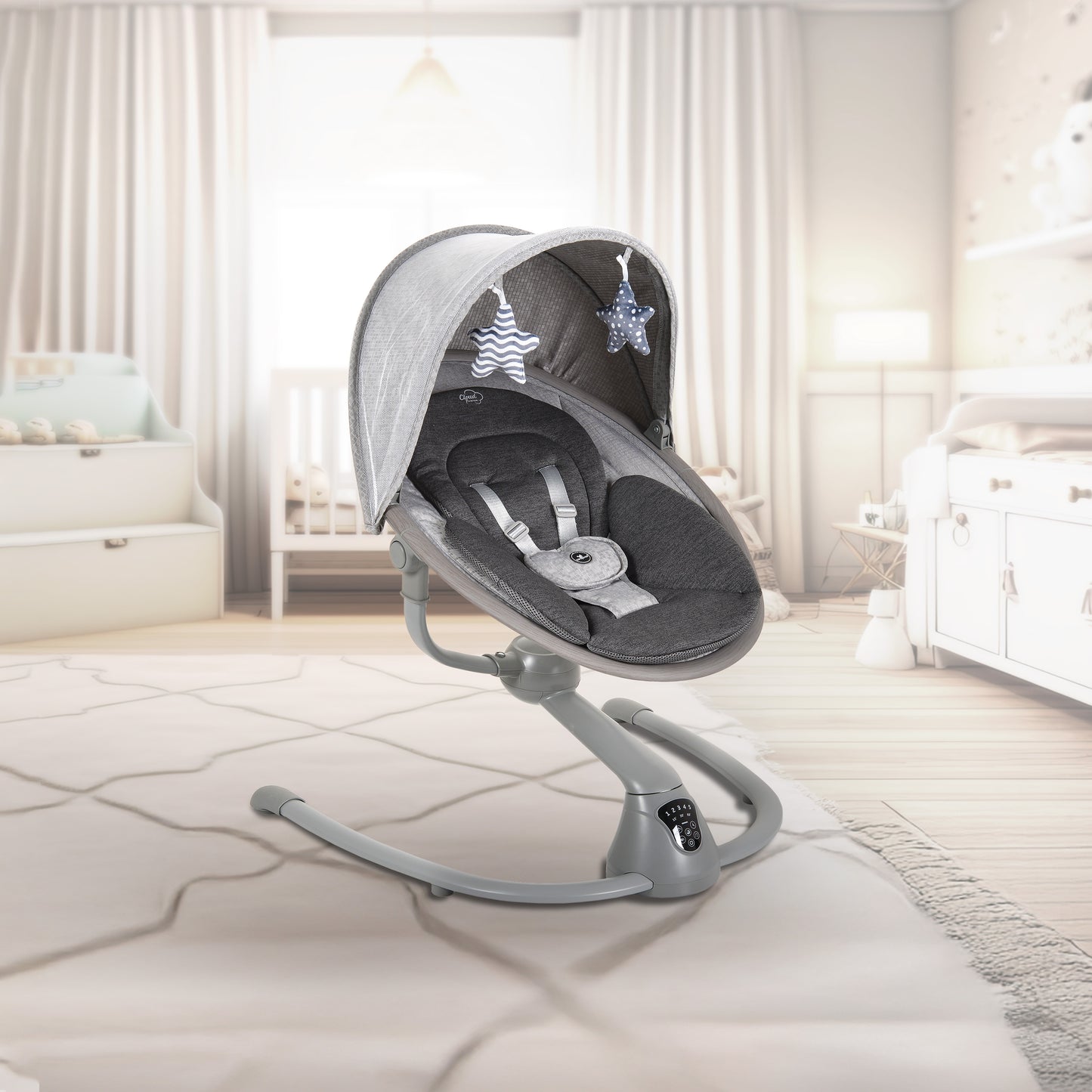 Altalena elettrica Cloud Premium Grigio Chiaro