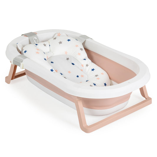 Set vasca da bagno pieghevole Palma rosa