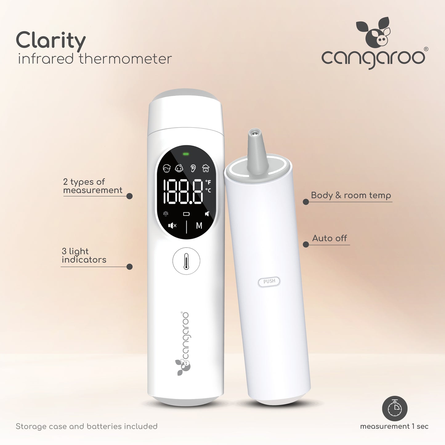 Termometro a Infrarossi senza Contatto Cangaroo