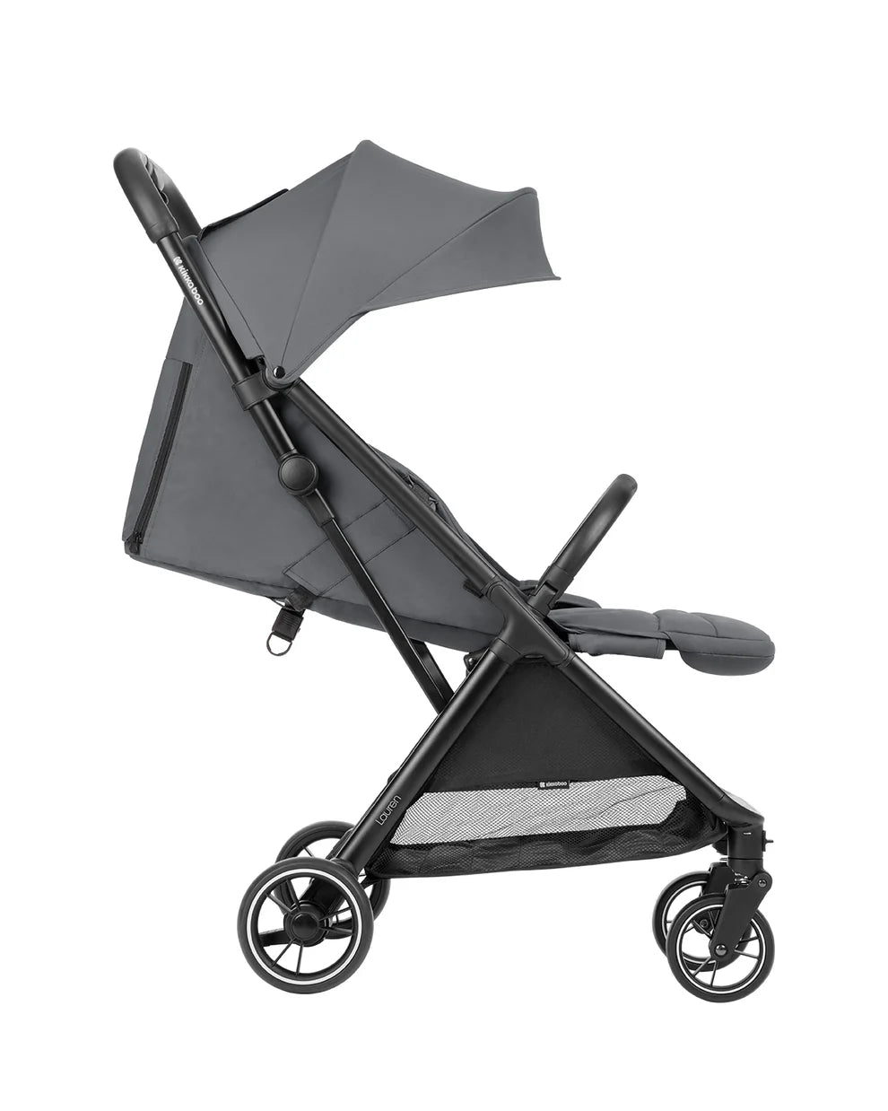 Passeggino Leggero Kikkaboo Lauren con Parapioggia NERO