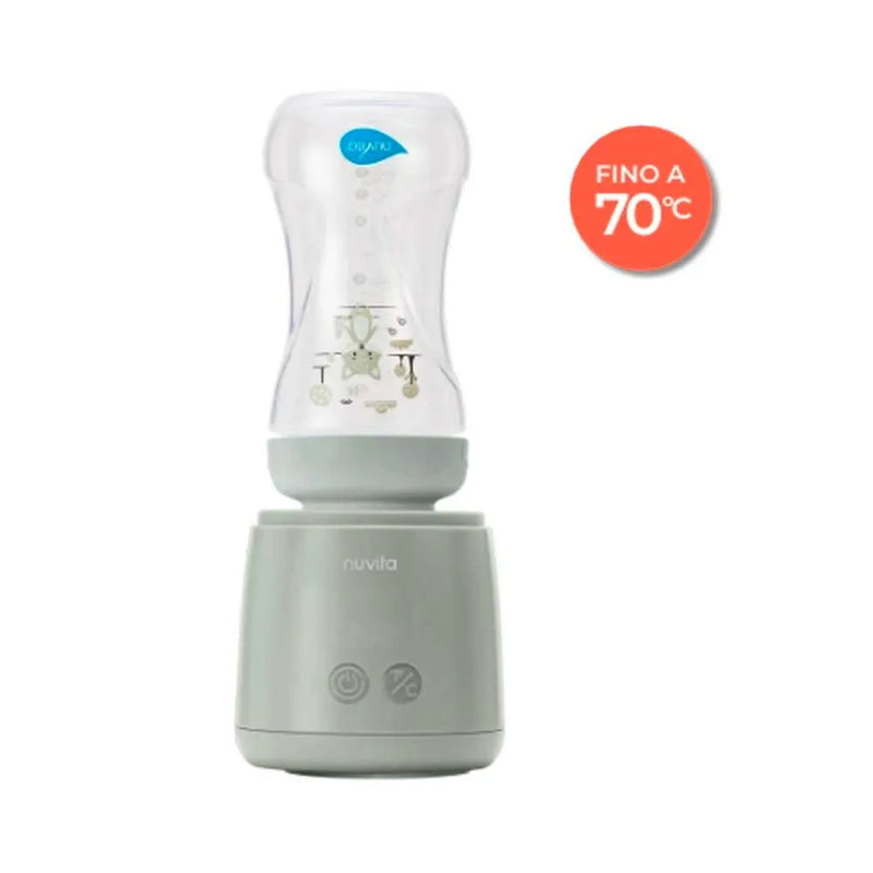 Nuvita Scaldabiberon Portatile Universale Mix70 con Funzione Scalda e Mescola 70 Gradi