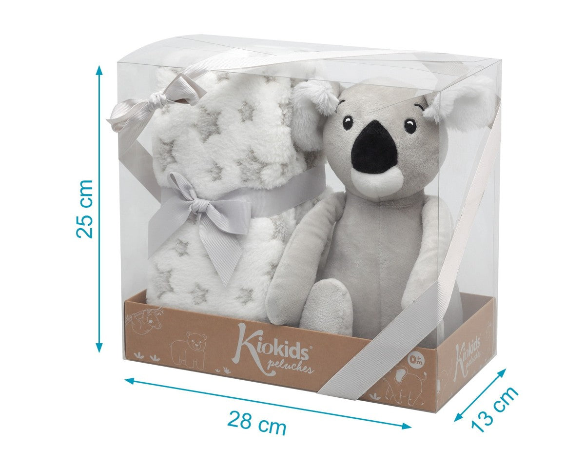 Peluche Koala con Copertina a Stella KioKids Grigio