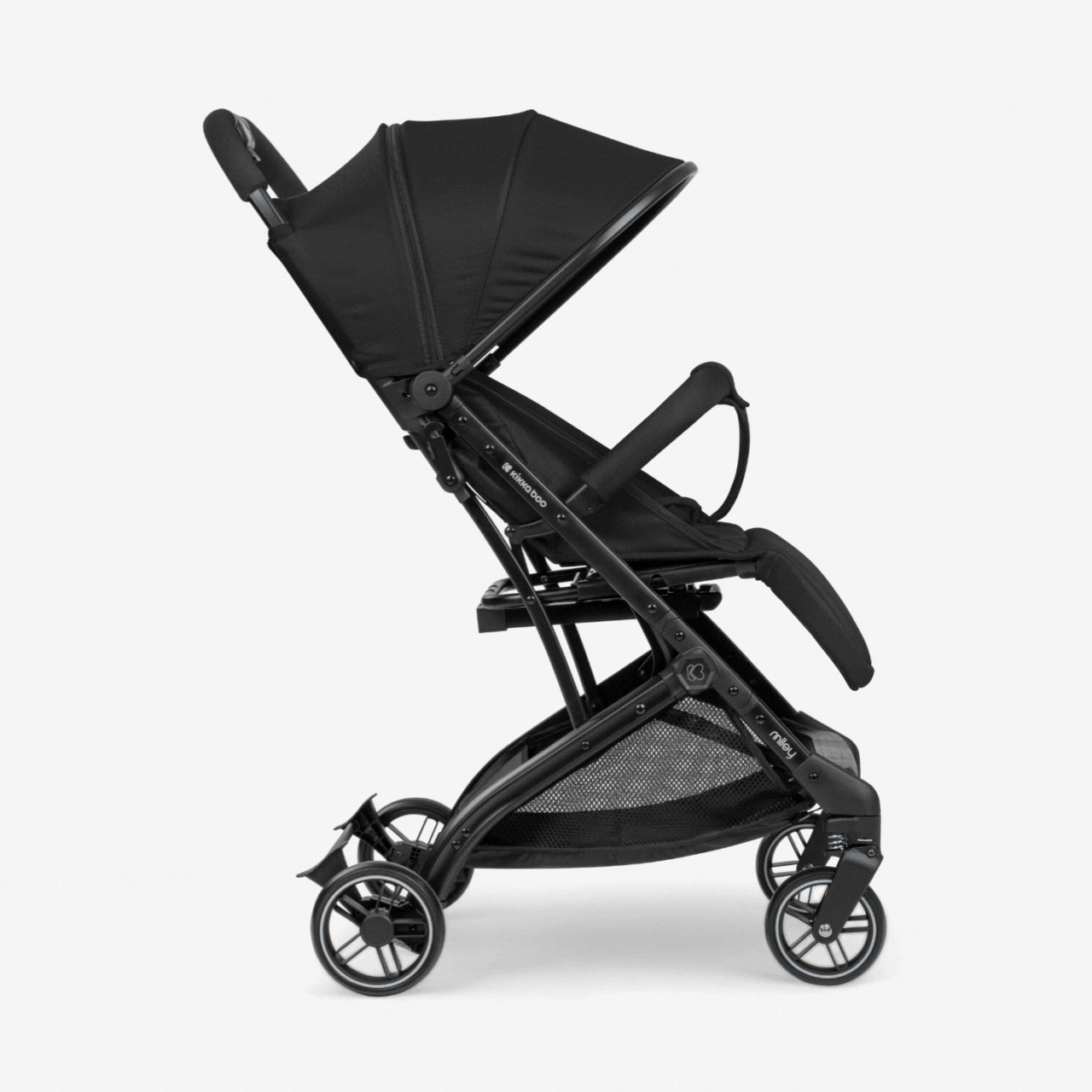 Passeggino Leggero Kikkaboo Miley Nero con Coprigambe 0/22KG