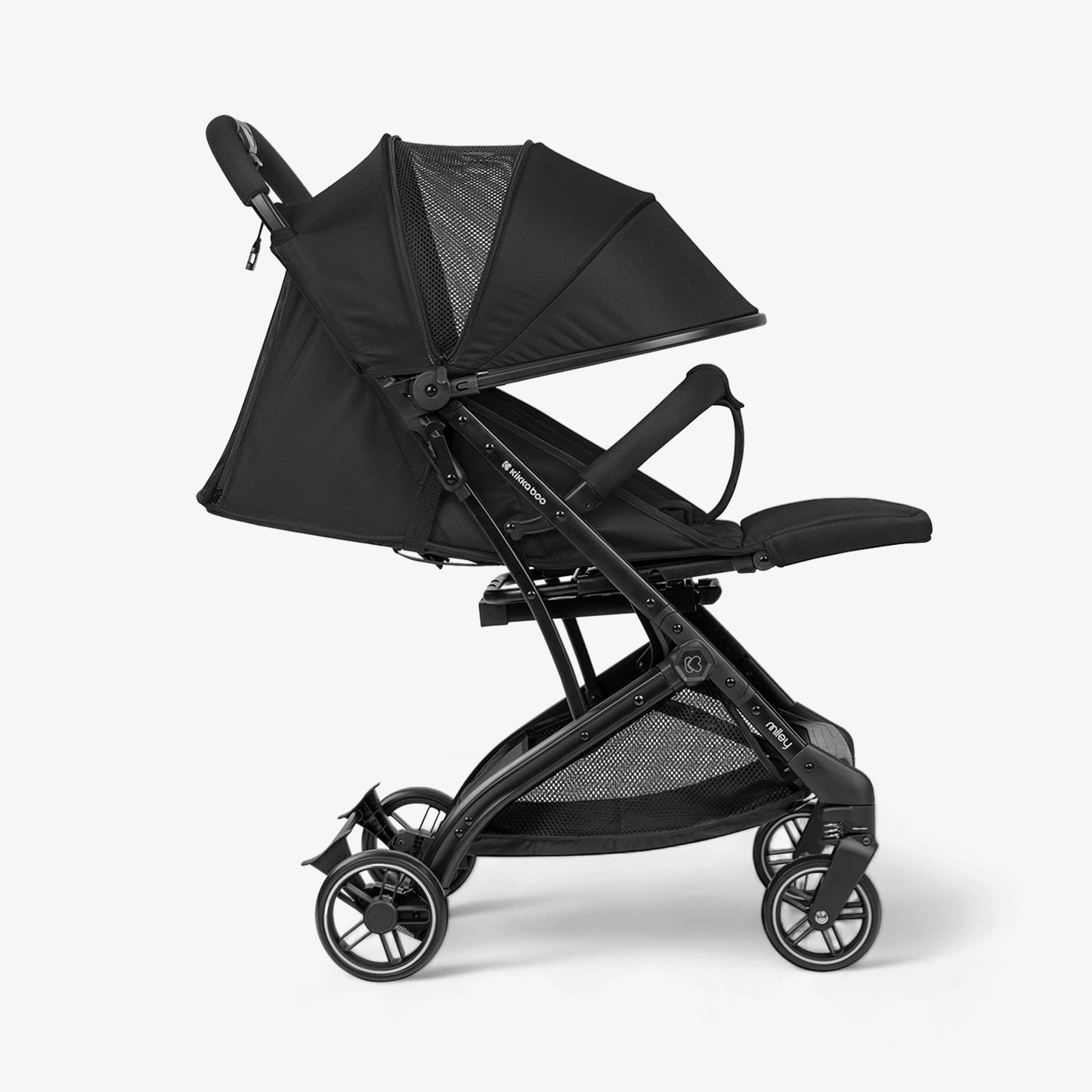 Passeggino Leggero Kikkaboo Miley Nero con Coprigambe 0/22KG