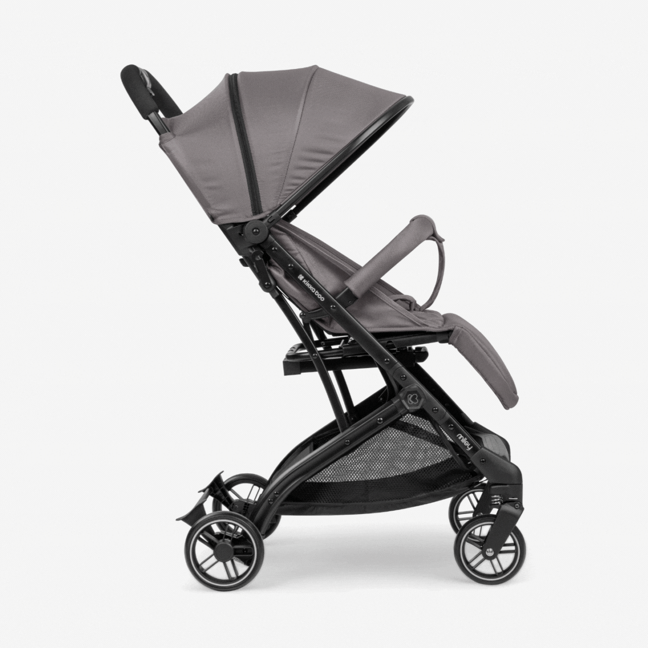 Passeggino Leggero Kikkaboo Miley Dark Grey con Coprigambe 0/22KG
