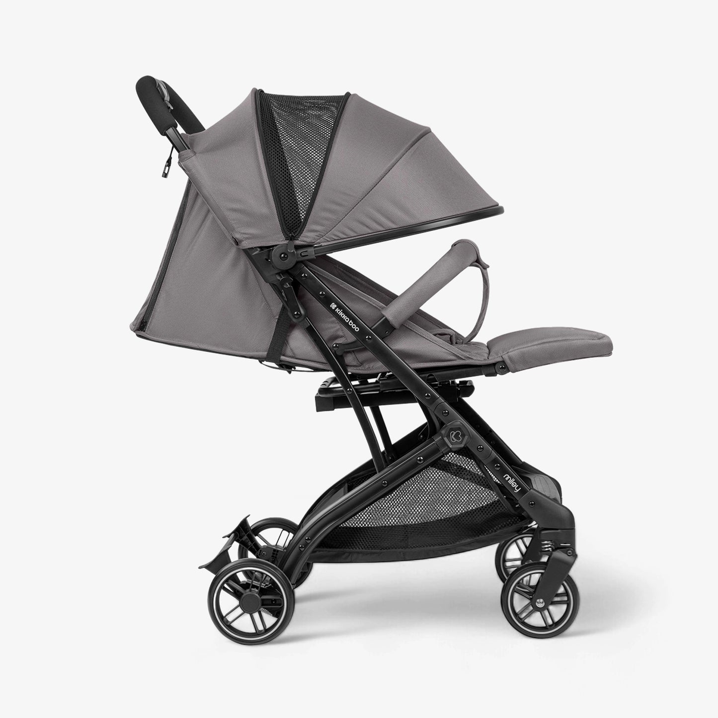 Passeggino Leggero Kikkaboo Miley Dark Grey con Coprigambe 0/22KG