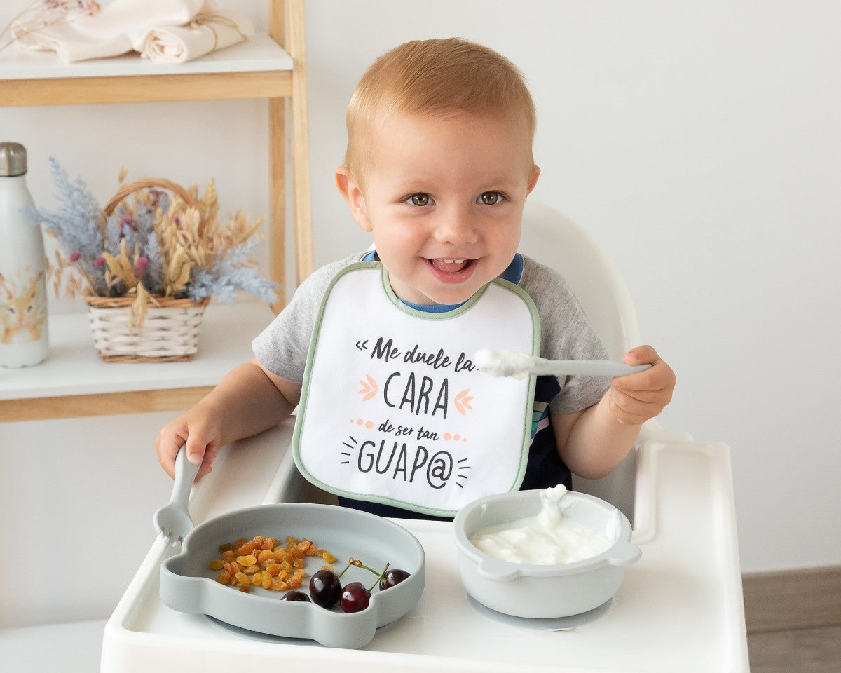 Set Pappa KioKids Silicone 4PZ Grigio